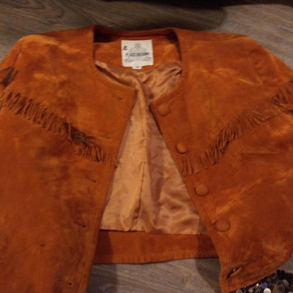 Suede   place victore jacket